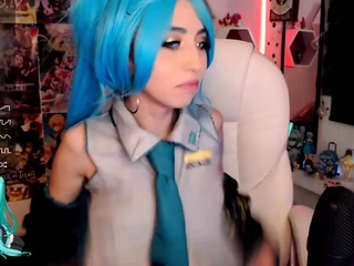 Cute blonde amateur webcam teen masturbating