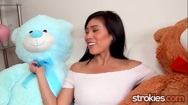 STROKIES Raunchy Ember Snow is too excited for the cumshot